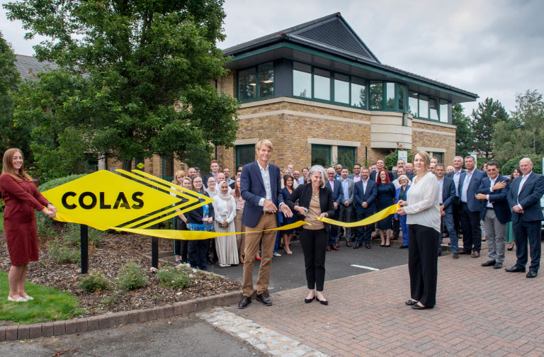 New UK Headquarters opened by CEO of Colas Group SA and CEO of Bouygues SA